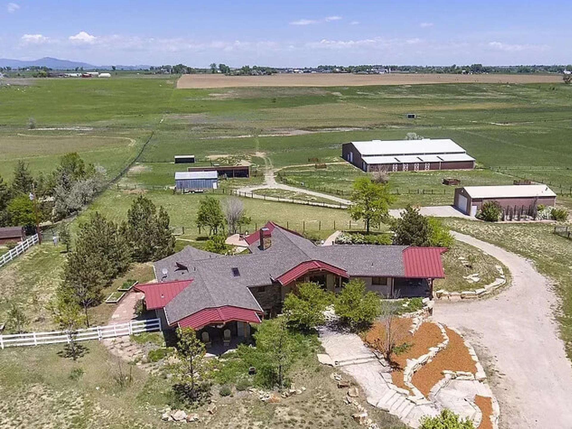 Ranch drone view